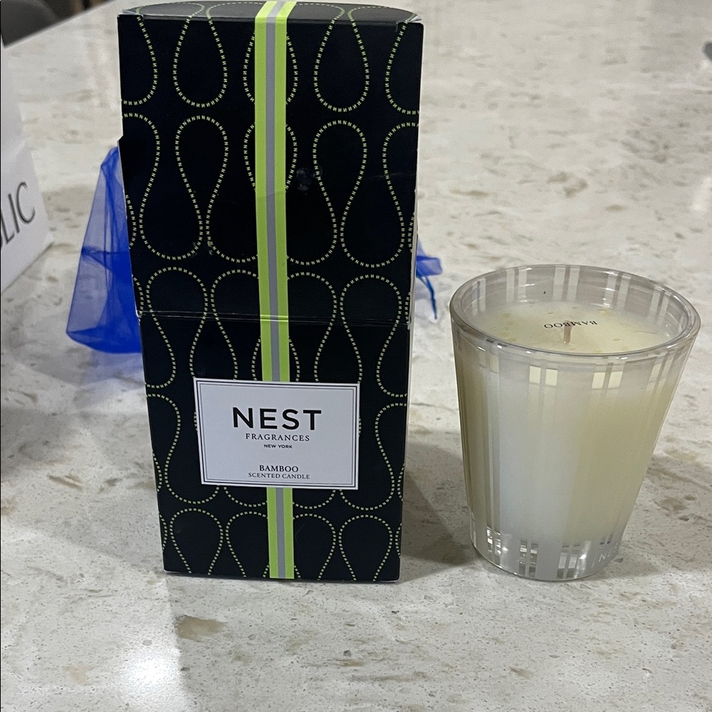 NEST Fragrances Bamboo Candle - Black and Cream, 8.1 oz